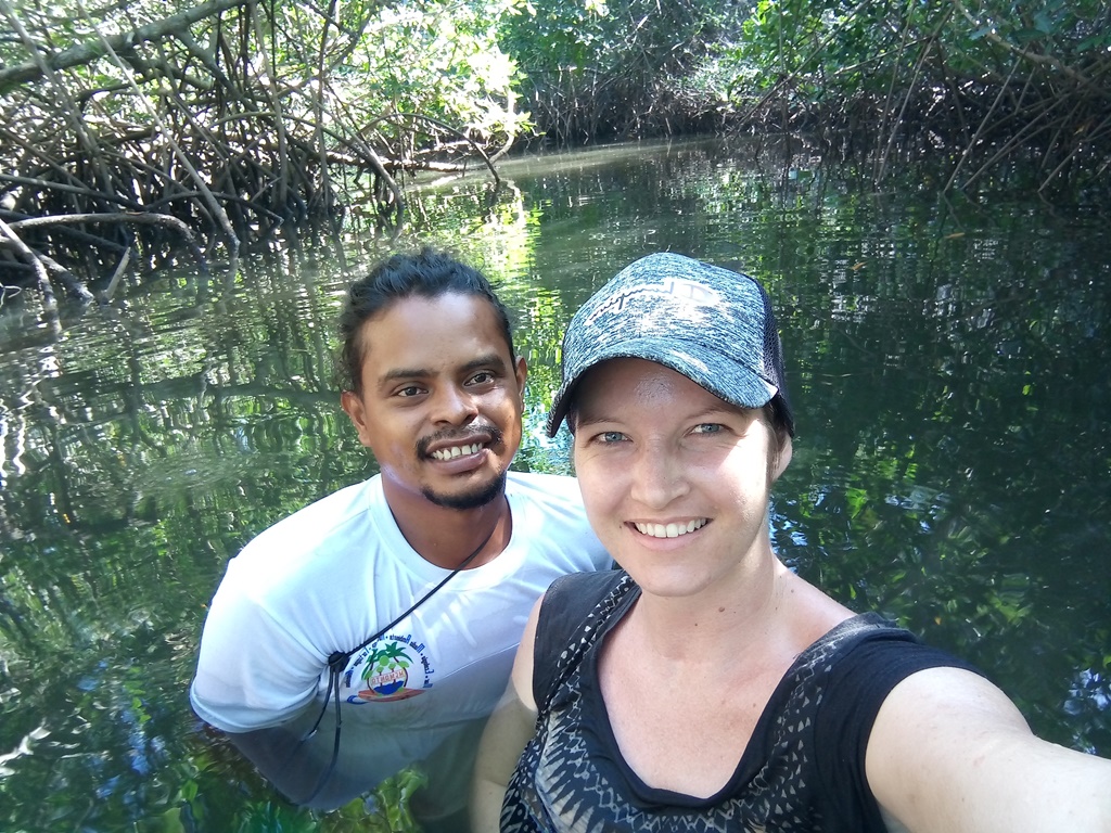 We went bathing in the mangroves...
